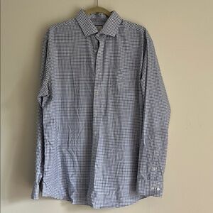 Denver Hayes Blue and White Gingham Shirt